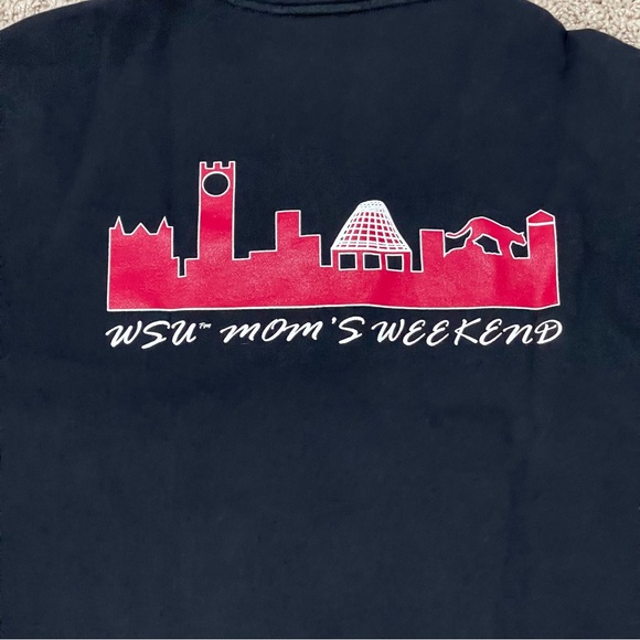 Washington State University Sweatshirt Womens Medium Black WSU Moms Weekend Zip - Picture 2 of 9